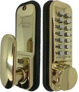  Digital Lock 2500 Holdback 70mm Latch Brass