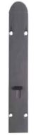 BRIO 456RLPVDRBK Slide Action Flush Bolt Rad End 450x41 PVDbk