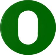 HEWI Escutcheon Oval (52x9) Meadow Green Nylon