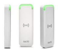  WRDM0M4W Design Xs Mifare DFire BLE Mullion Reader Wht