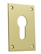SOUBER EE1/4H/PB Escutcheon Euro Screw Fix 47x65 PB