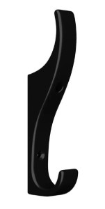  Gower Hat & Coat Hook Black 120mm