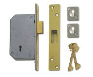 UNION B-3G110-PL-73 5 Det Mort Deadlock 73mm Brass